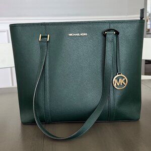 Forest Green Large Michael Kors Tote Bag